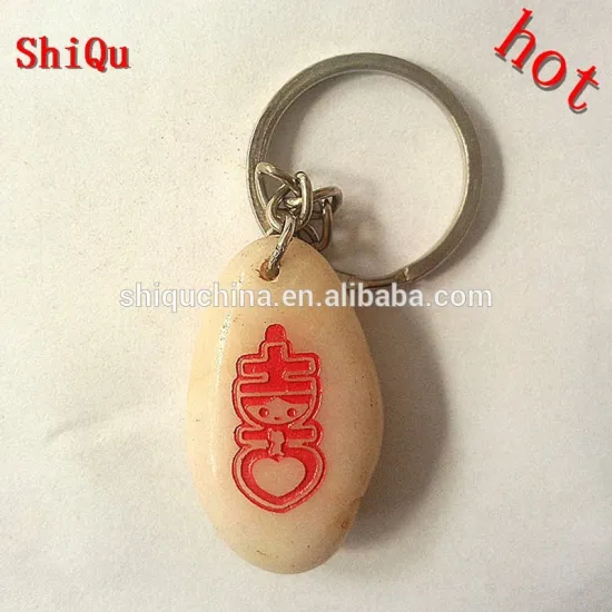 stone customizable keychain | customizable keyring