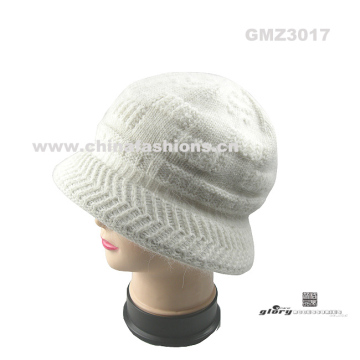 Bucket hat/Bucket hat factory/Fashion angora bucket hat for ladies