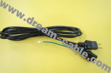 Japanese Standard Power Cord with Drain Wire Plug