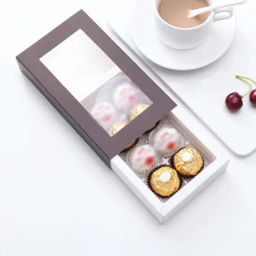 Custom Printing Chocolate Folding Packing Box with Dividers