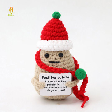 Cute Christmas Hats and Halloween-Themed Hand-Knitted Scarves as Emotional Support Gifts
