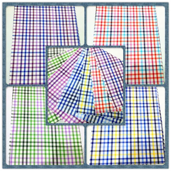 New style yarn dyed check design polyester cotton shirt fabric                        
                                                Quality Choice