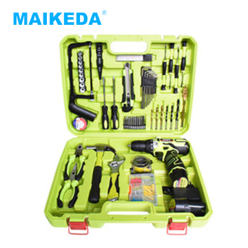 Cordless 12V Brushless Electric Drill Mechanic Set - 52Pcs Hand Tool Kit