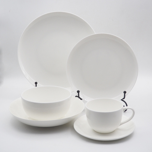 Keramik -Porzellan -Abendessen -Geschirr -Set weiße Teller Sets