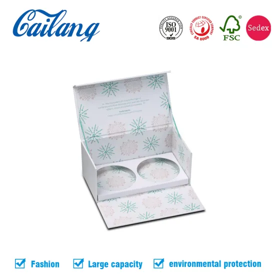 White Elegant Book Shape Magnetic Box for Eyelash