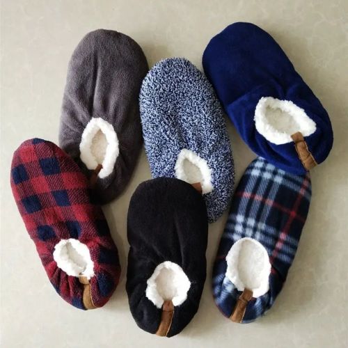 Winter Soft Cable Knit Slipper Socks Ballerina Slippers