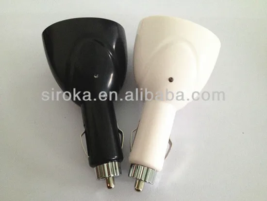 Universal dual USB car charger adapter with 12 V car cigarette plug