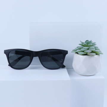 Fashion Oversized Square Black Sunglasses with Custom Logo for Men and Women