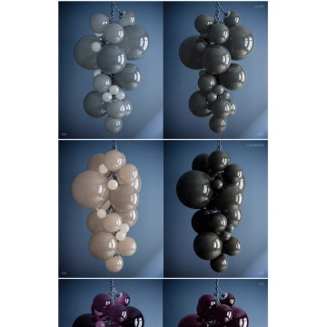 Customization iridescent Grape stair Round chandelier