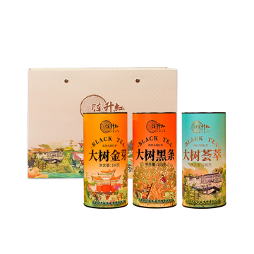 3-Flavor Plateau Ancient Tree Dianhong Tea Bundle 3×100g Independent Cans Gift Set