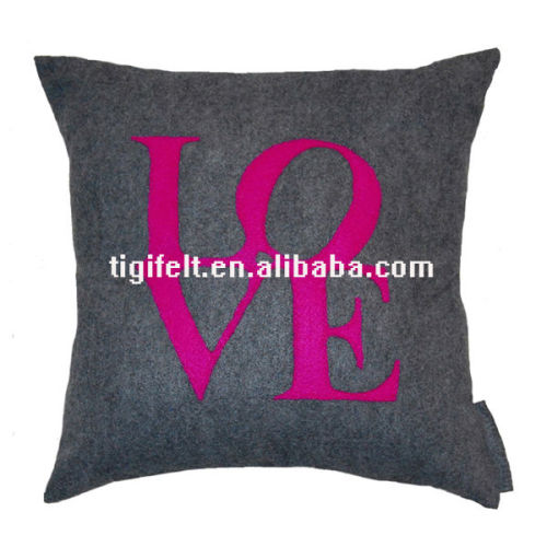 Custom Felt Print Pillow Cushion Cover