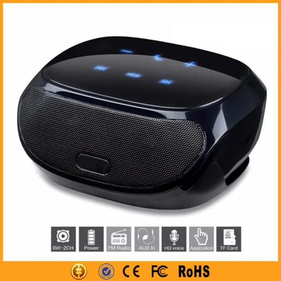 Double Channel 6W Wireless Bluetooth Speaker With LED Light
