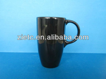 color glazed conical shaped ceramic mug for promotion