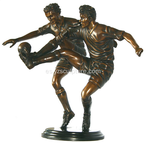 Escultura de bronce vida tamaño deportivo hombre