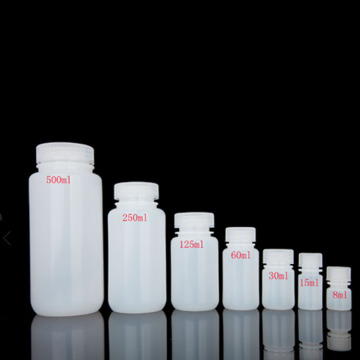 Small Mouth Plastic Reagent Bottles with Inner Cover - 50ml & 100ml Laboratory Supplies