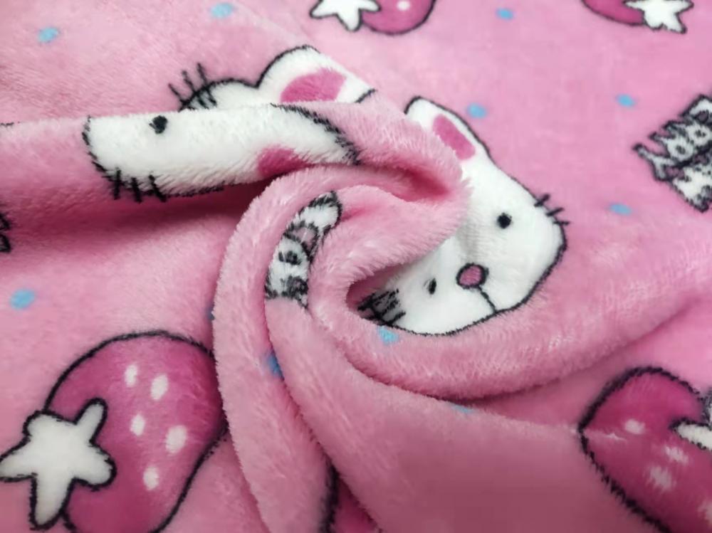 100 Polyester Double Side Flannel With Cartoon Printing Fabric 1 Jpg