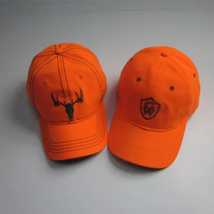 Fluorescent Orange Embroidery Baseball Cap Wholesale