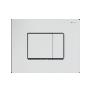Chrome ABS Bathroom Square Push Button Toilet Flush Plate for Concealed Cistern