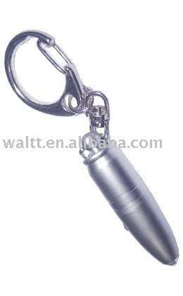 Bullet Shape LED keychain/keyring/keyholder