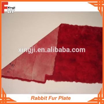 dyed rabbit fur plate in any color real fur