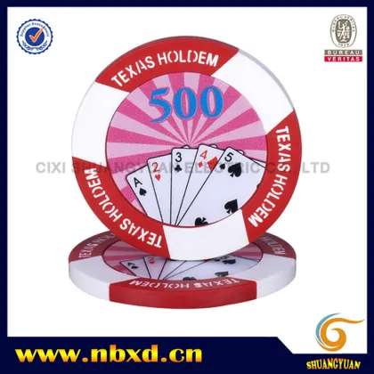 Customizable 11.5g Two-Tone Texas Hold'em Poker Chip