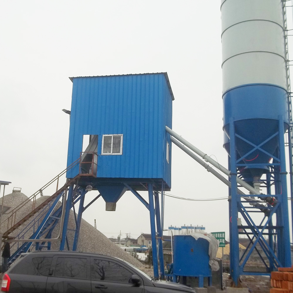 Mini cement ready-mix fixed type concrete batching plant