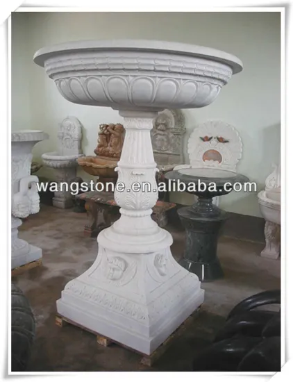 Modren fashion white stone flower planter