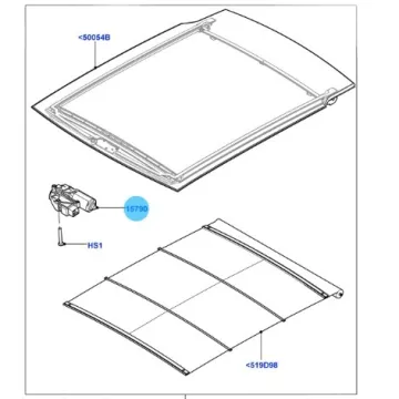 Land Rover Discovery Sport 2016 LHD Complete Sunroof Curtain Assembly Repair Kit