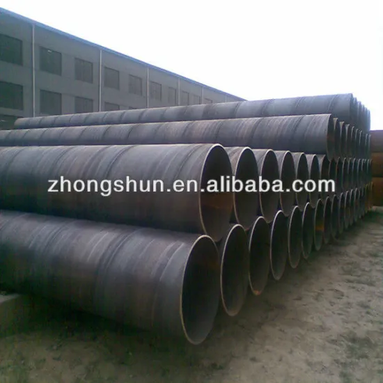 spirally SAW steel pipe ASTMA252 GR.2 standard for piling project