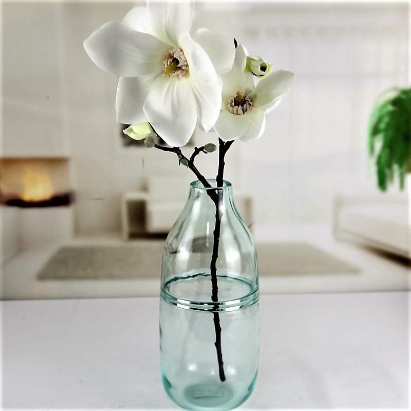 Green Colored Recycled Glass Vases