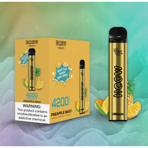 HCOW 4200Puffs 650mAh Rechargable Battery Disposable Vape