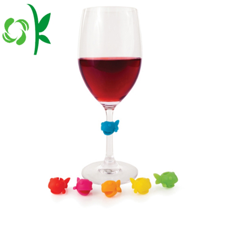 Food Grade Silicone Identification Markers Wine Cup Stamps