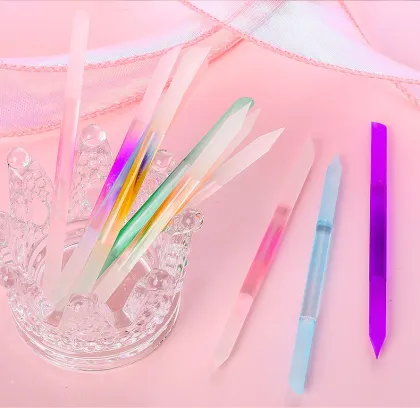 Washable Double-Head Colorful Nano Glass Nail File & Polish Tool