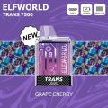 Elfworld Trans 7500パフ使い捨て蒸気装置デバイス