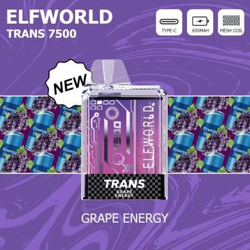 ELFWORLD TRANS 7500 PULDS Disponible Vape Device