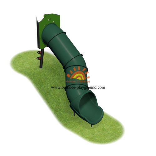 Diámetro exterior HPL Playground Equipment Plastic Slide