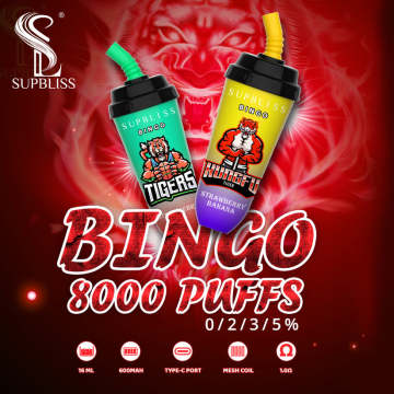 Original Supbliss Bingo 8000Puff Vape Flavours