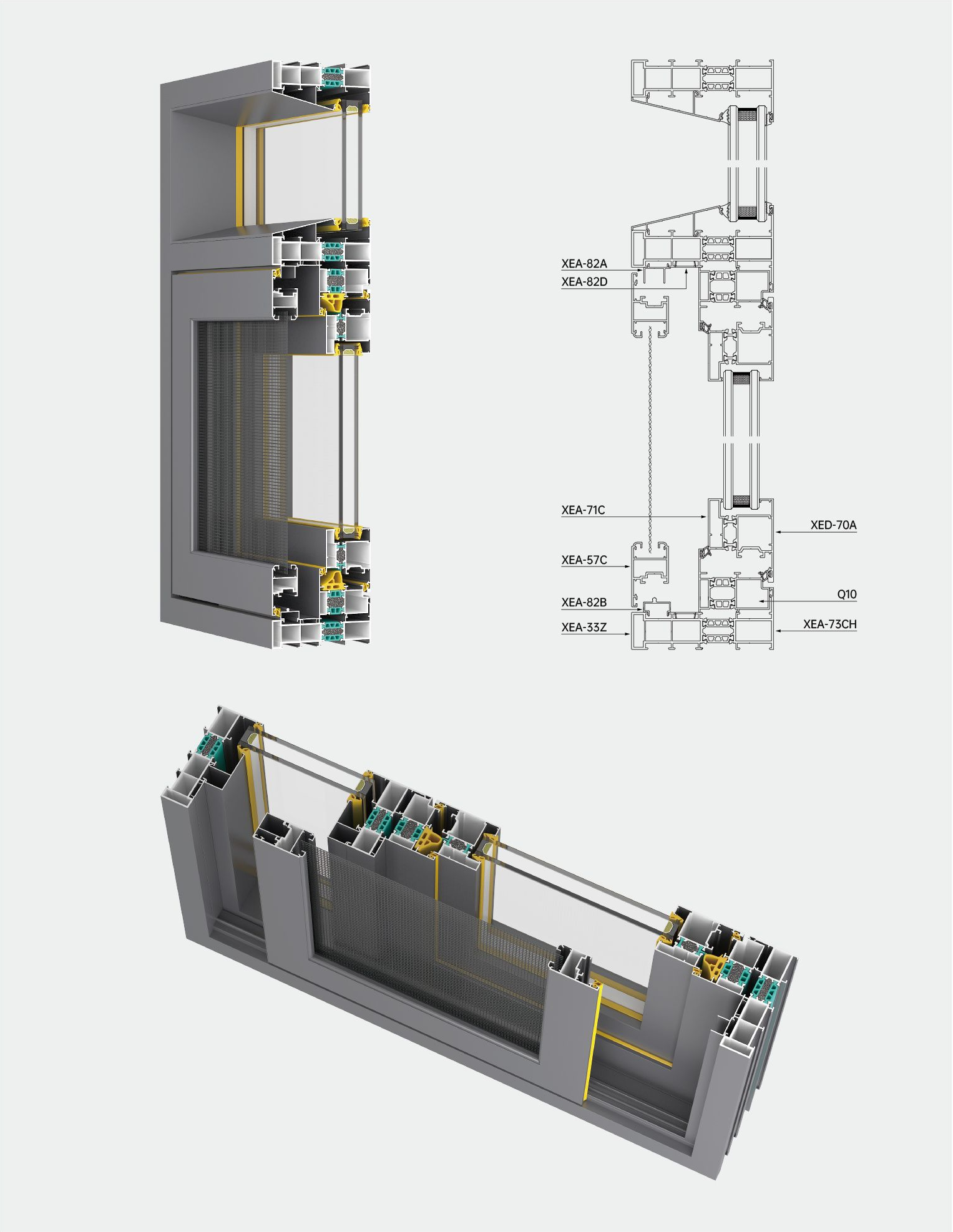 thermal break aluminium profile