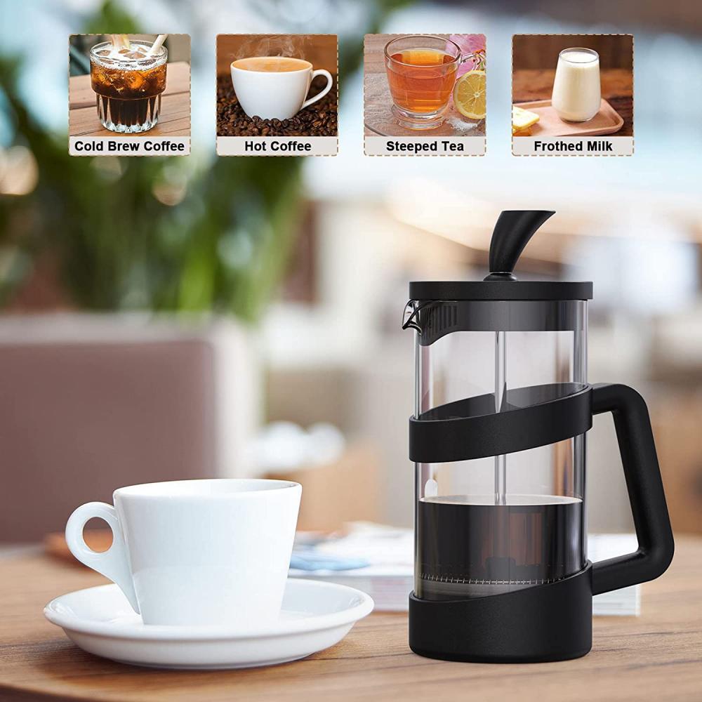 ROSE GOLD KNOB FRENCH PRESS COFFEE MAKER