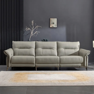 Estilo de diseñador 3 plazas eléctricas reclinables set de sofá