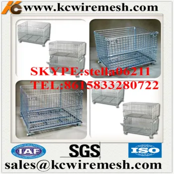 Factory!!!! Cheap!!!! KangChen Steel Heavy-duty Welded Rigid Wire Mesh Pallet Containers