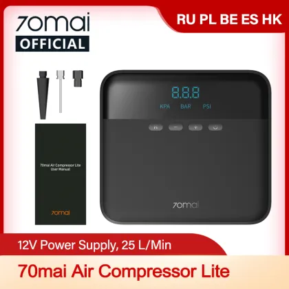 70mai Car Inflatable Pump Tire Inflator 12V 70mai Car Air Compressor Lite protable Electric Auto Tyre Car Air Pump compressor