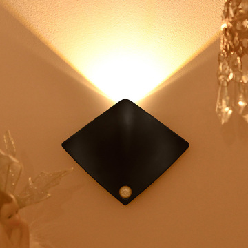 แสงผนังตรวจจับความเคลื่อนไหวอัจฉริยะที่ทันสมัย ​​- ไฟ LED แบบชาร์จได้ของ USB