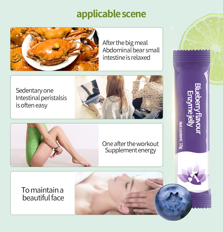 OEM/ODM Natural Vegan Weight Loss Slimming Enzyme Jelly Stick Detox Private label enzyme slimming jelly