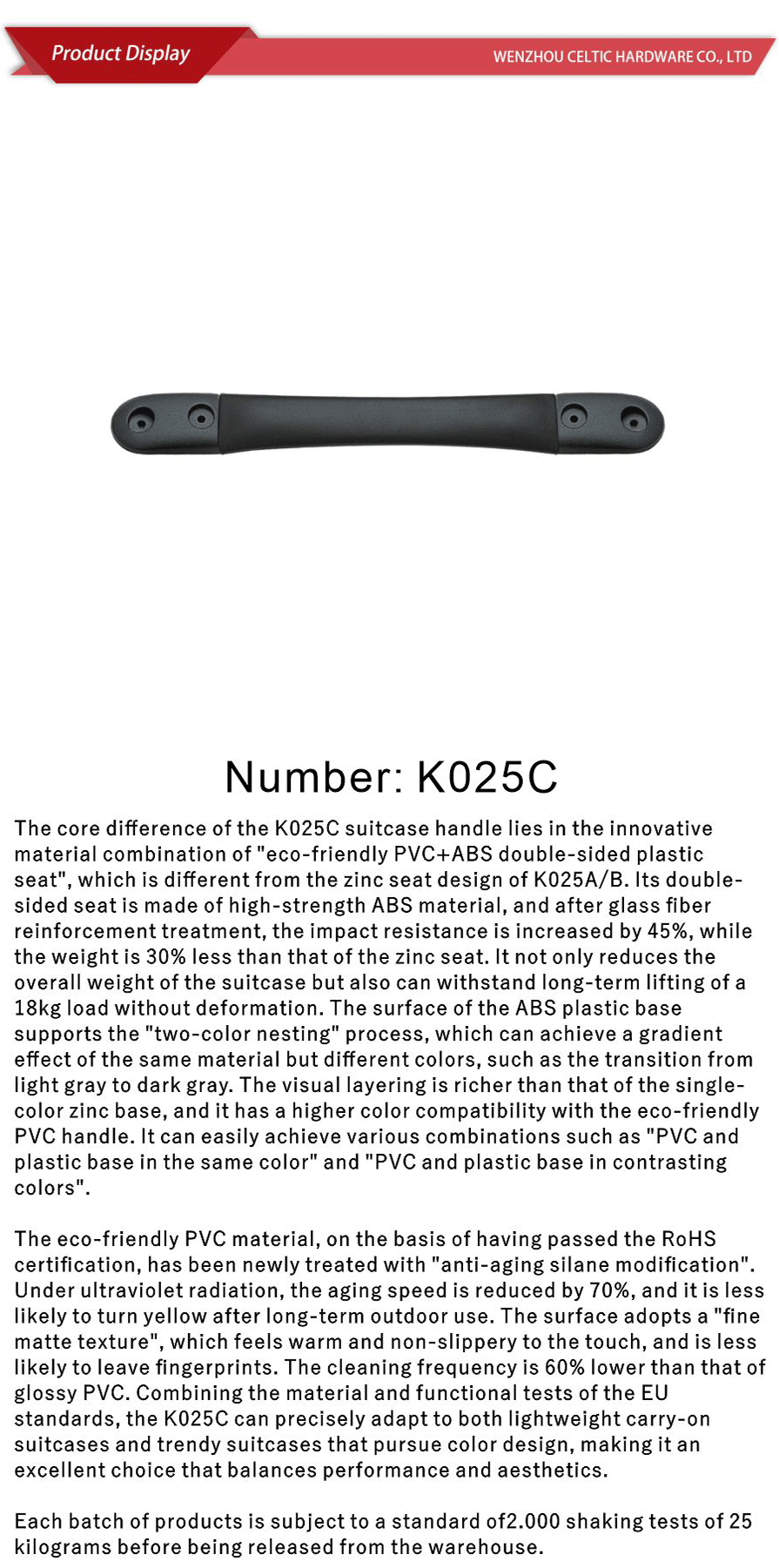 Soft handle series-xiangqing1-K025C