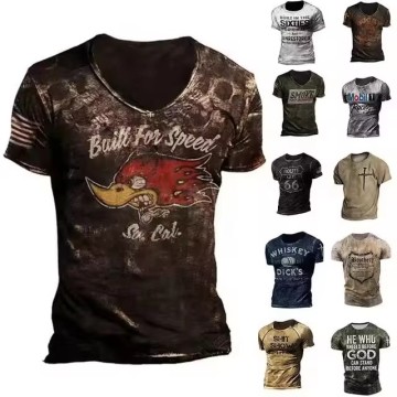 High Quality Cotton Custom T-Shirts for Men - Blank Heavy Weight Oversized Wholesale 2024