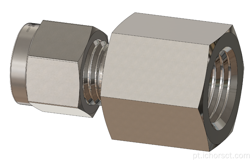 Conector de ajuste de tubo NPT feminino