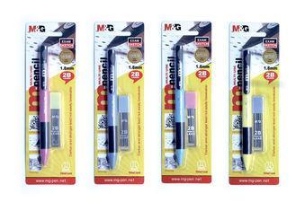 Auto Refillable Mechanical Pencil Set Blister Packing , Exa