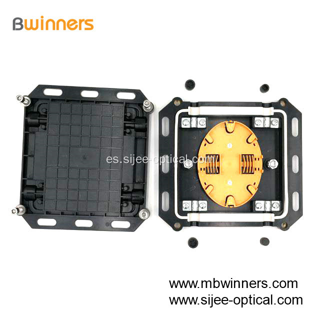 Caja de cierre de empalme de fibra óptica compacta de 12 núcleos FTTx