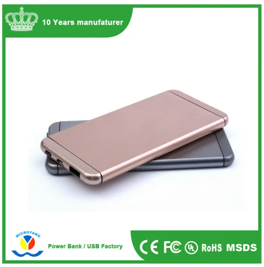 Hotsale metal portable 4000mah power bank charger